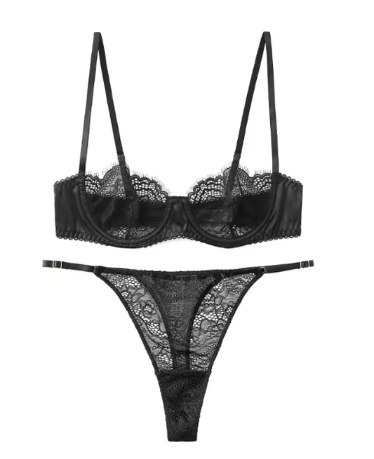 SCULPTING LACE LINGERIE SET