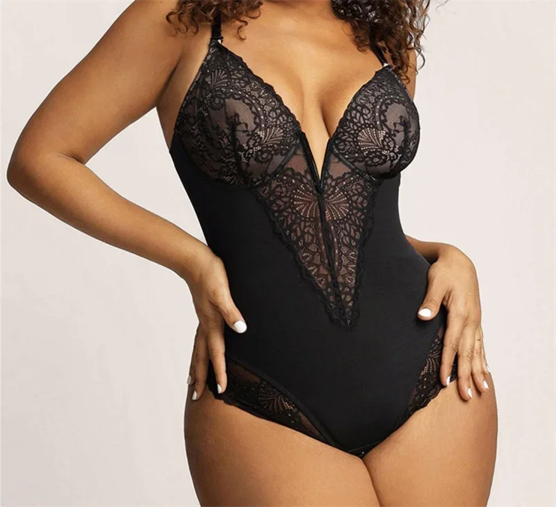 SCULPTING LACE SHAPEWEAR BODYSUIT