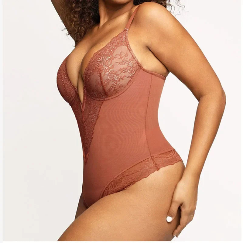 SCULPTING LACE SHAPEWEAR BODYSUIT